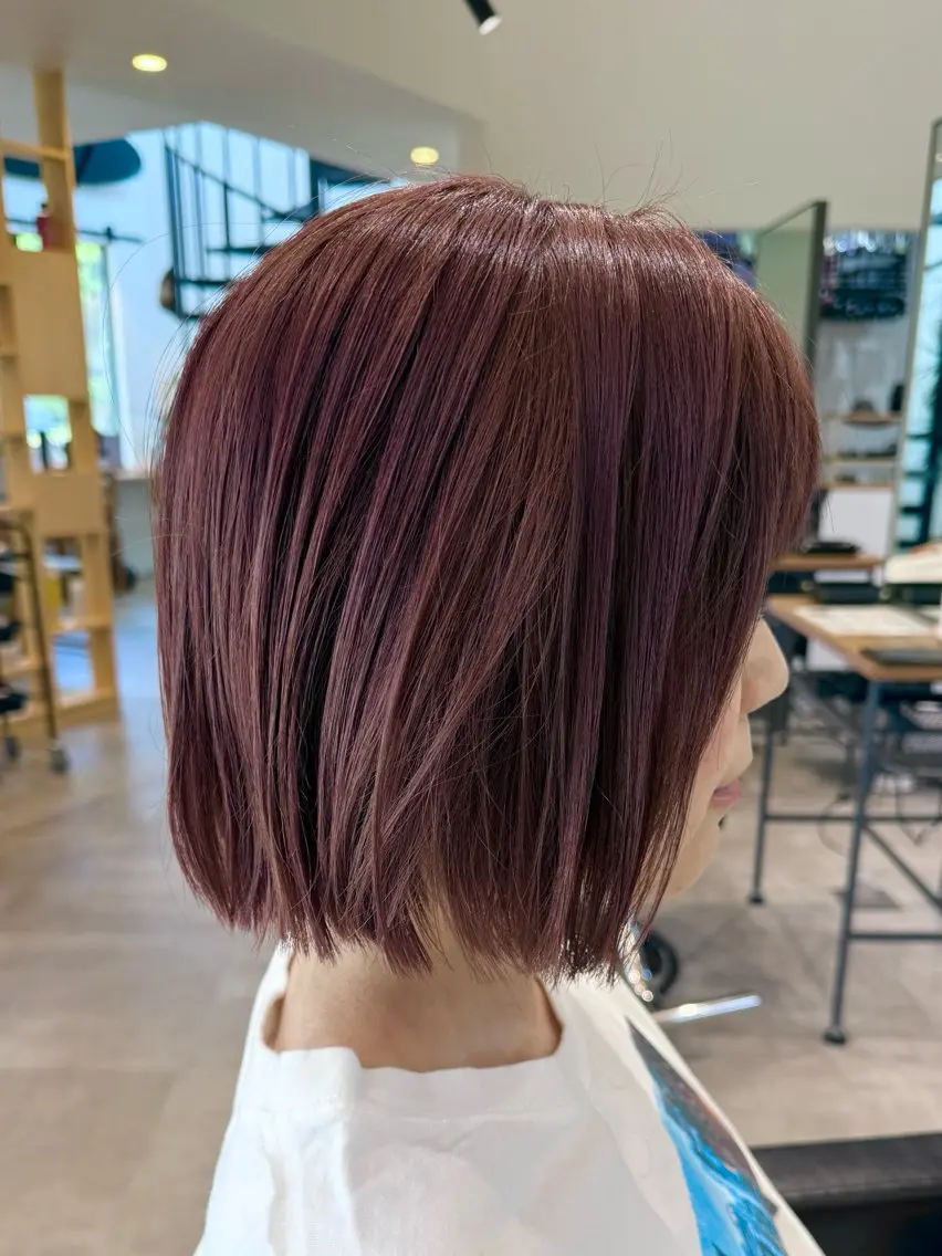 ミディアム カラー ラベンダーカラー ピンクカラー ヘアカラー ひたちなか╱カラー╱ カラーリスト武田のヘアスタイル
