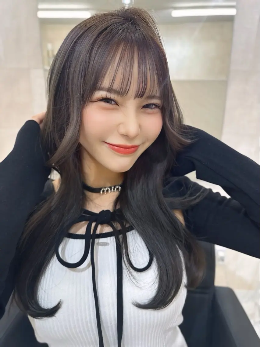 美髪カラー+髪質改善トリートメントの写真