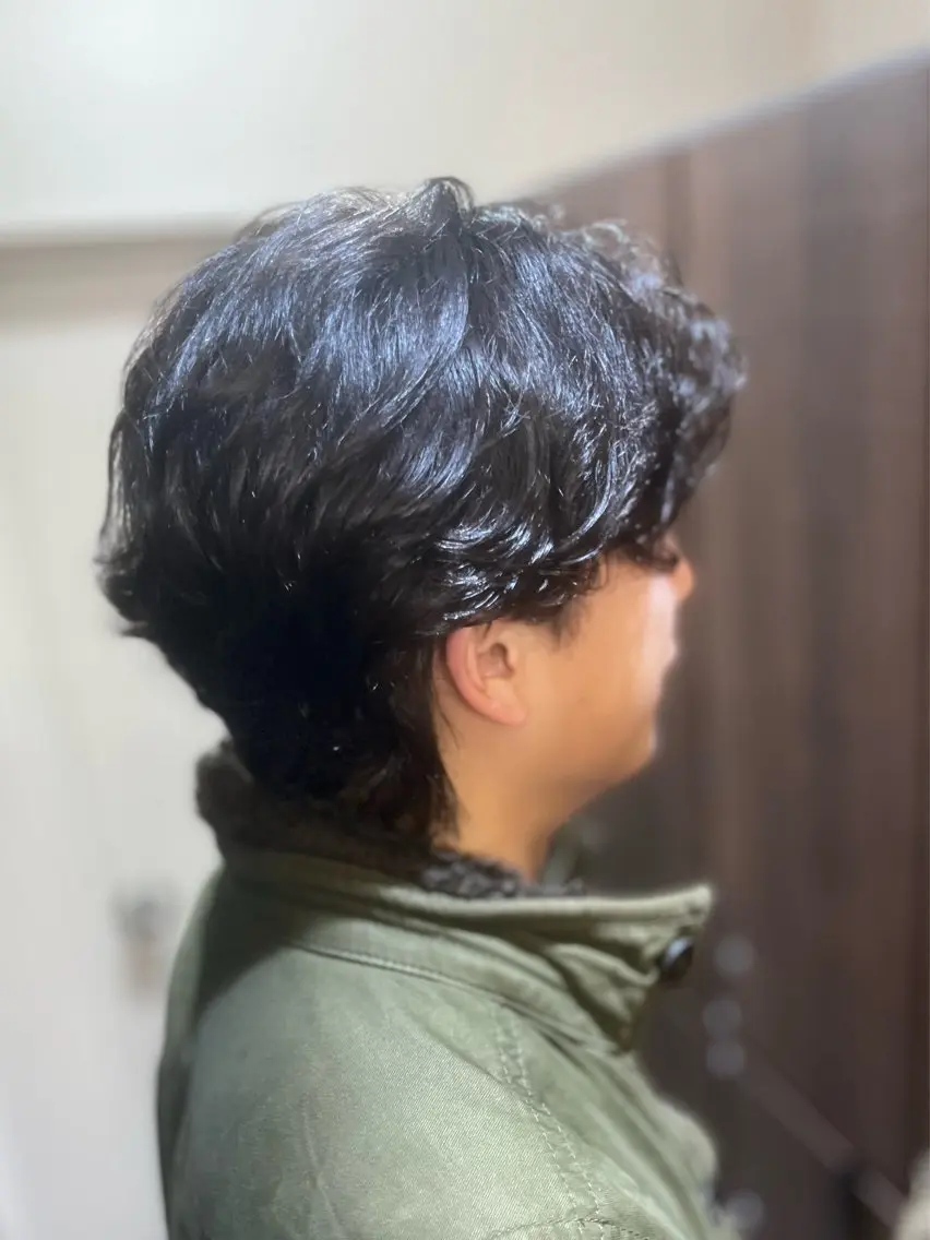 パーマ メンズ カット パーマ トリートメント 多系統似合わせ/ tsuburaのヘアスタイル