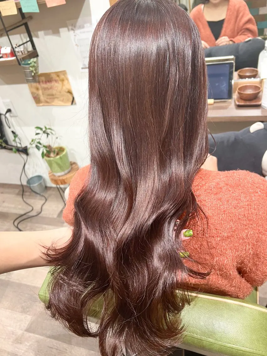 ロング カラー ヘアカラー トリートメント カラーパティシエ facce🌼ikoのヘアスタイル