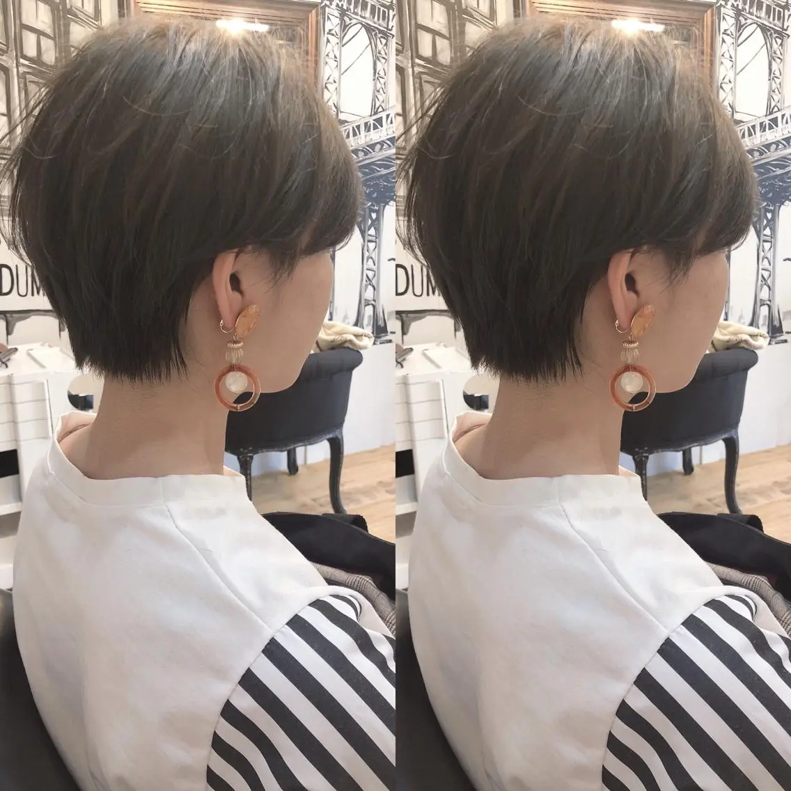 ショート 切りっぱなしボブ ボブ 外国人風カラー ハイライト レイヤーカット ショート職人 美容師【KENTA】のヘアスタイル