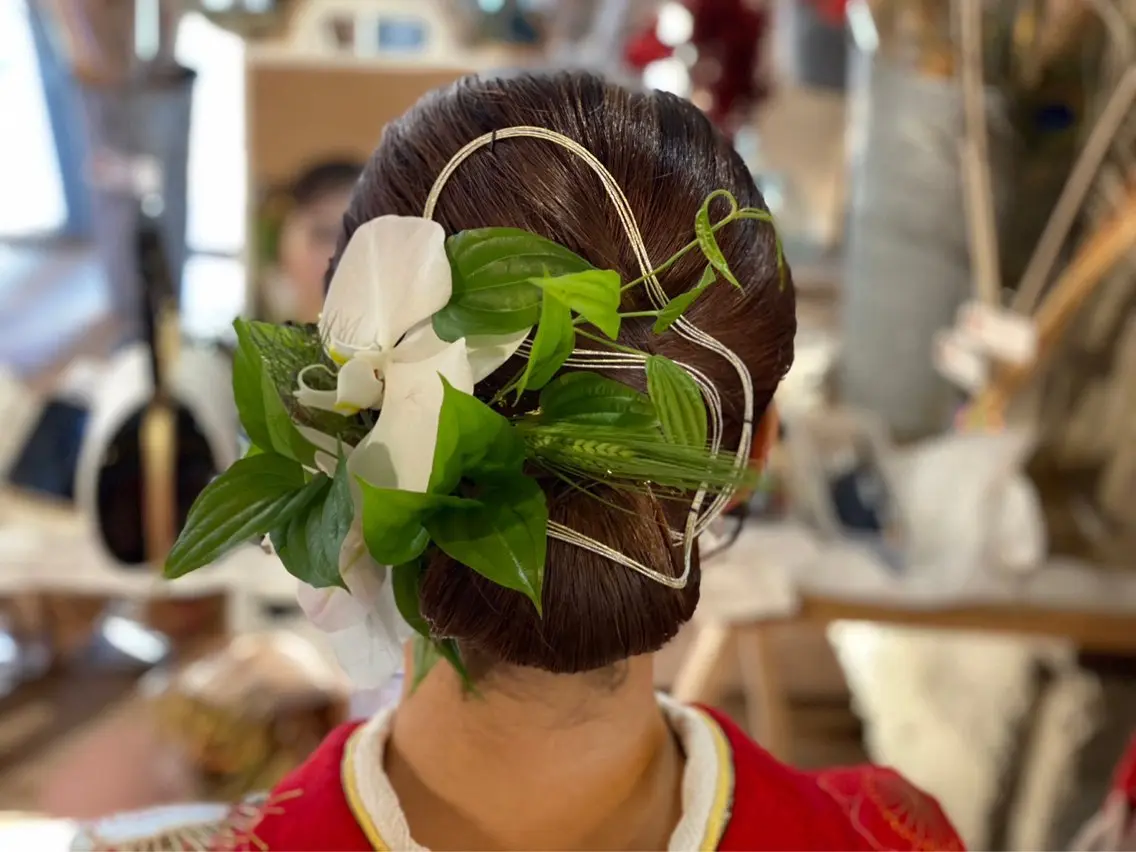 ヘアアレンジ 着物ヘア 卒業式のヘアスタイル 三富 千秋のヘアスタイル