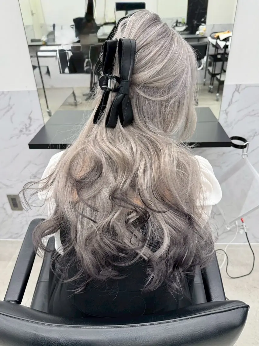 カラー Asami/名古屋/ ハイトーン/デザインのヘアスタイル