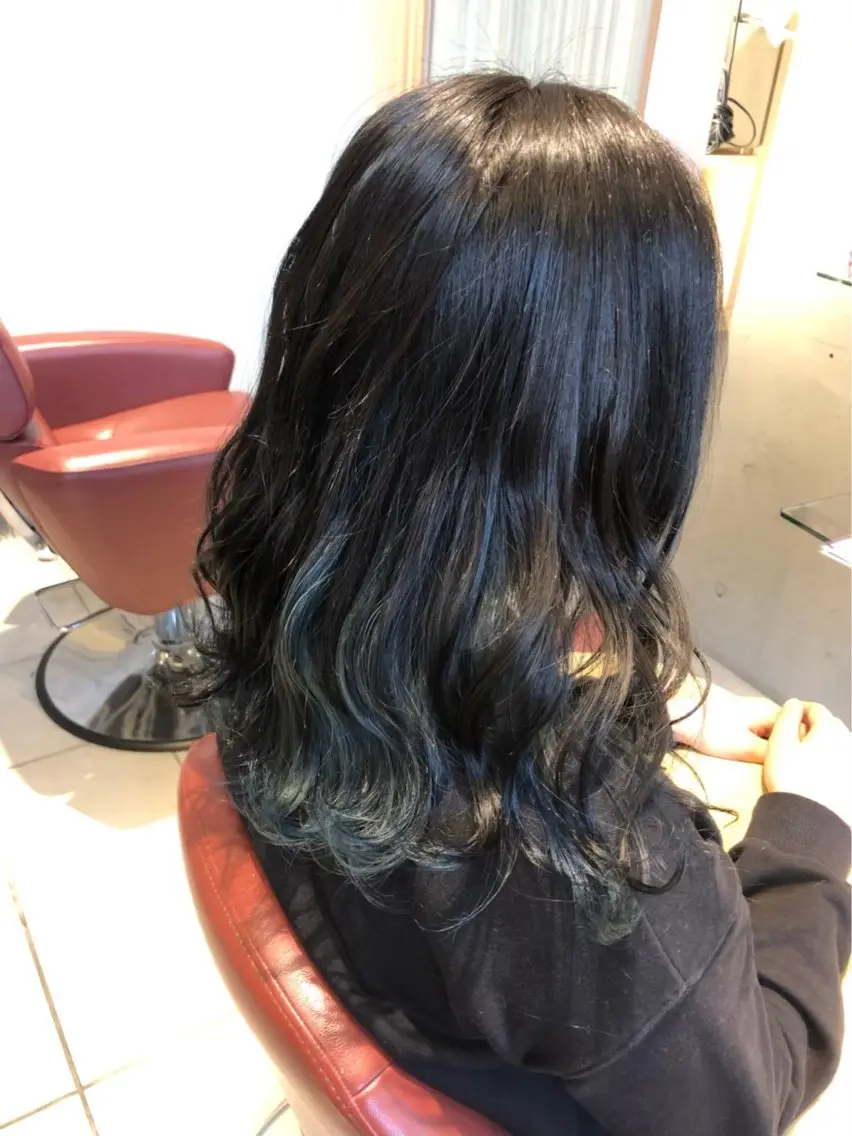 セミロング カラー 褒められブリーチ💗 透明感カラー/Saeのヘアスタイル