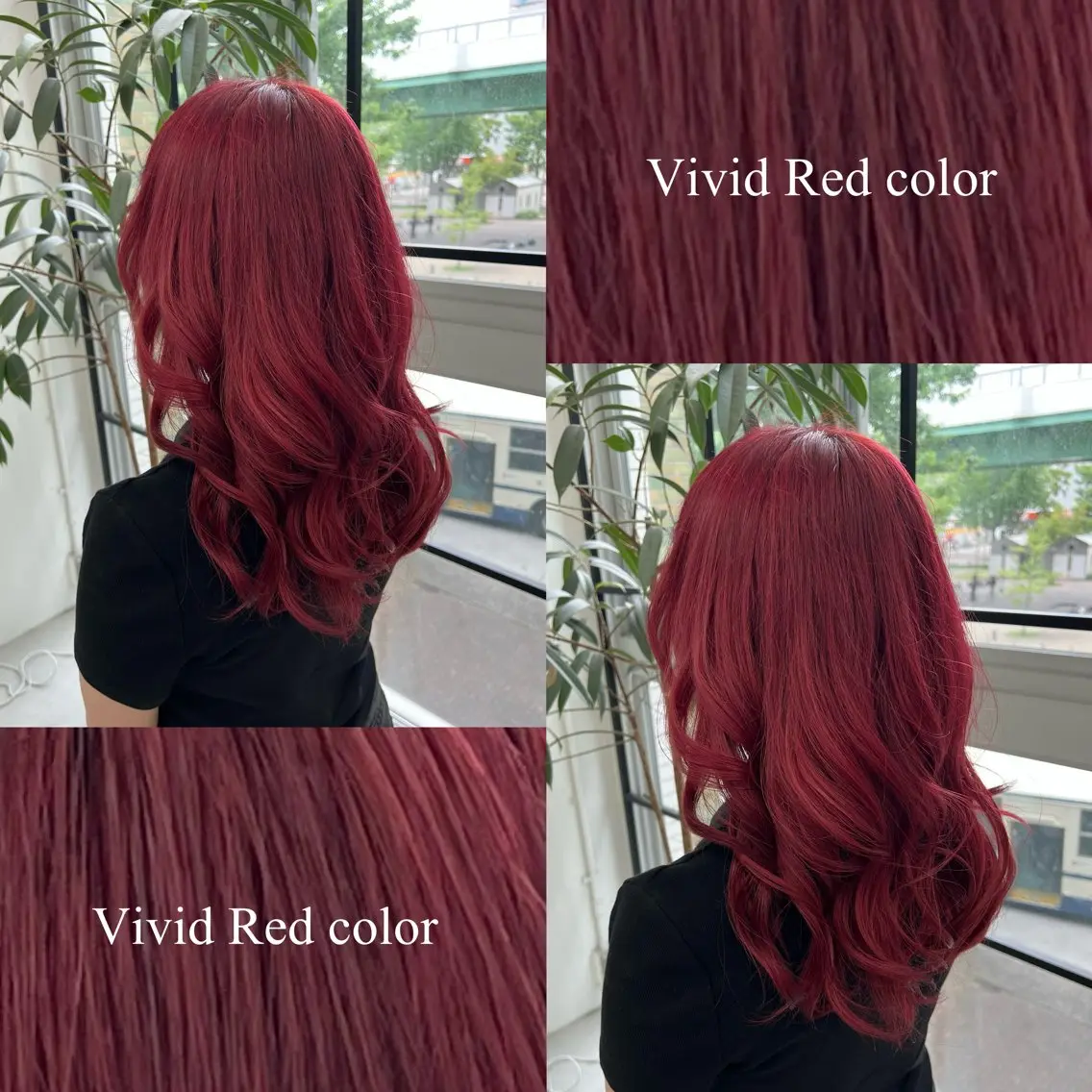 セミロング カラー ブリーチ ダブルカラー 韓国風カラー レッドカラー 学生 🌷︎あすか🌷 JILLSTUDIOのヘアスタイル