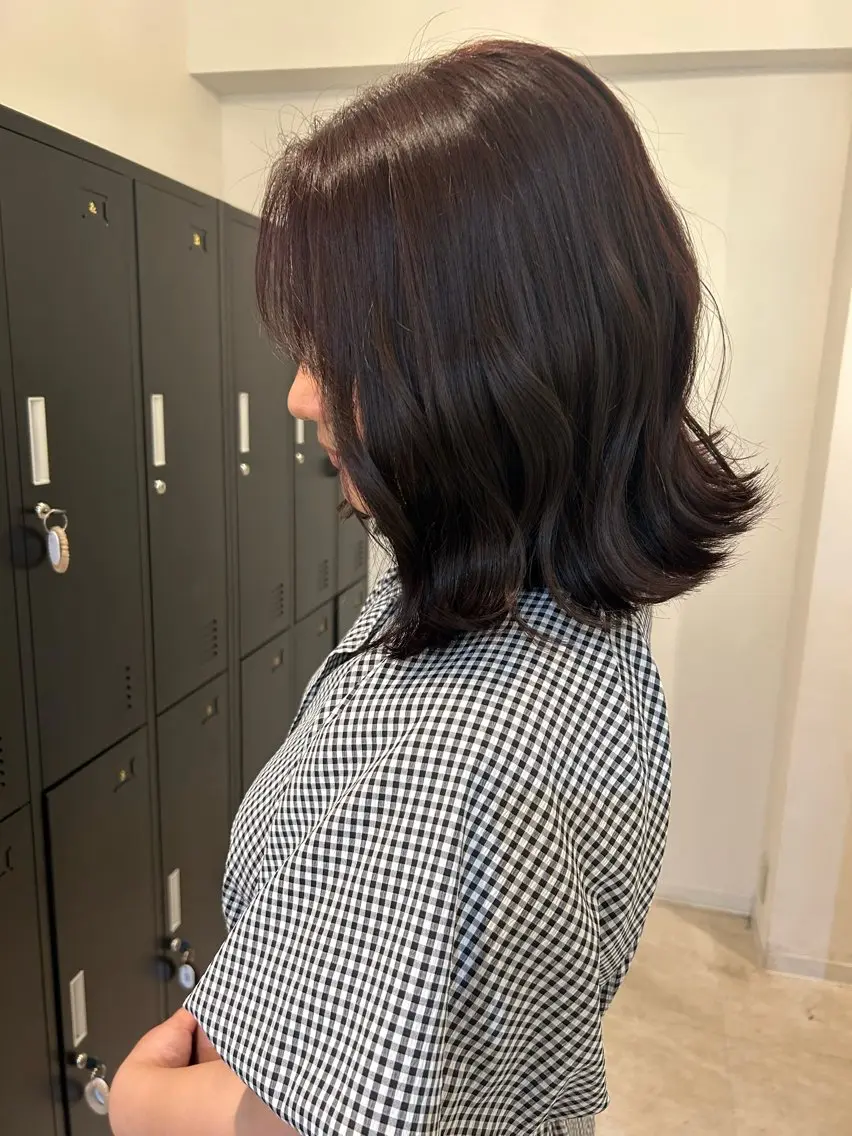 ミディアム NAHO 🩵 透明感カラー🫧のヘアスタイル