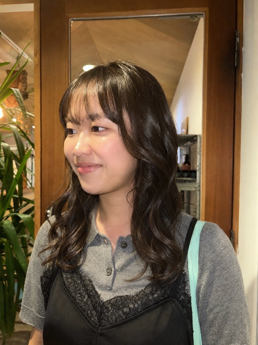 セミロング カラー ブラウンカラー モカブラウン ヘアカラー hinano 似合わせ/柔らか🫧のヘアスタイル