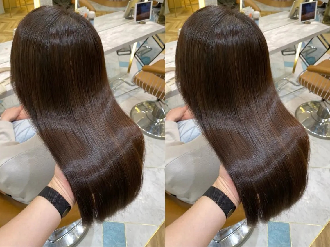 ロング 艶カラー美髪縮毛矯正 /髪質改善✨️ユウキのヘアスタイル