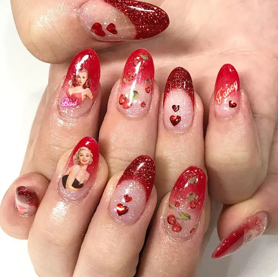 ネイル 渋谷／チップ長さ出し 👑アプレgel-xのネイルデザイン