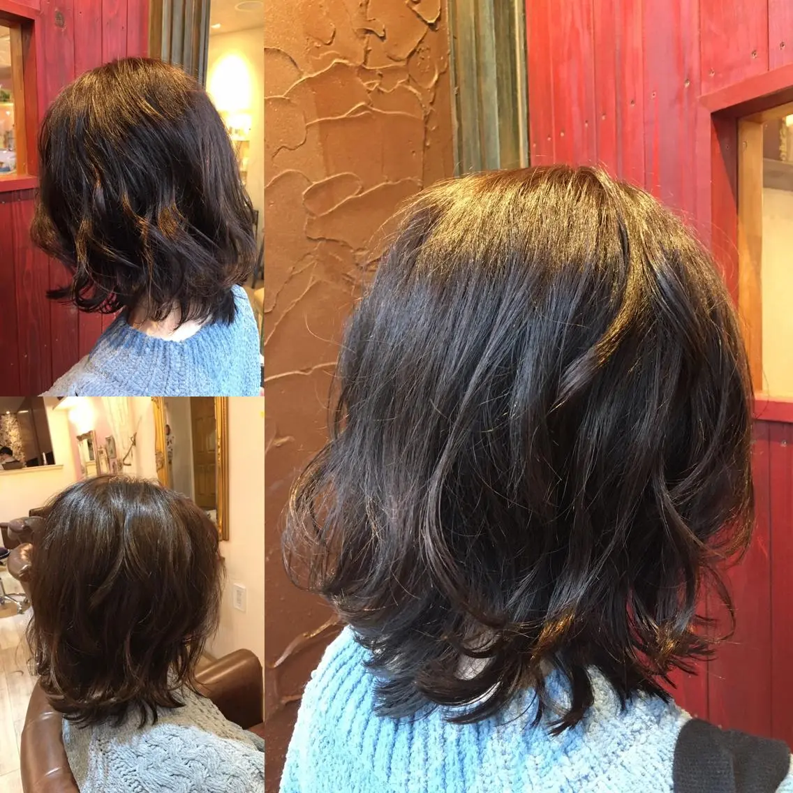 ミディアム カラー イルミナカラー plaatje 義見のヘアスタイル