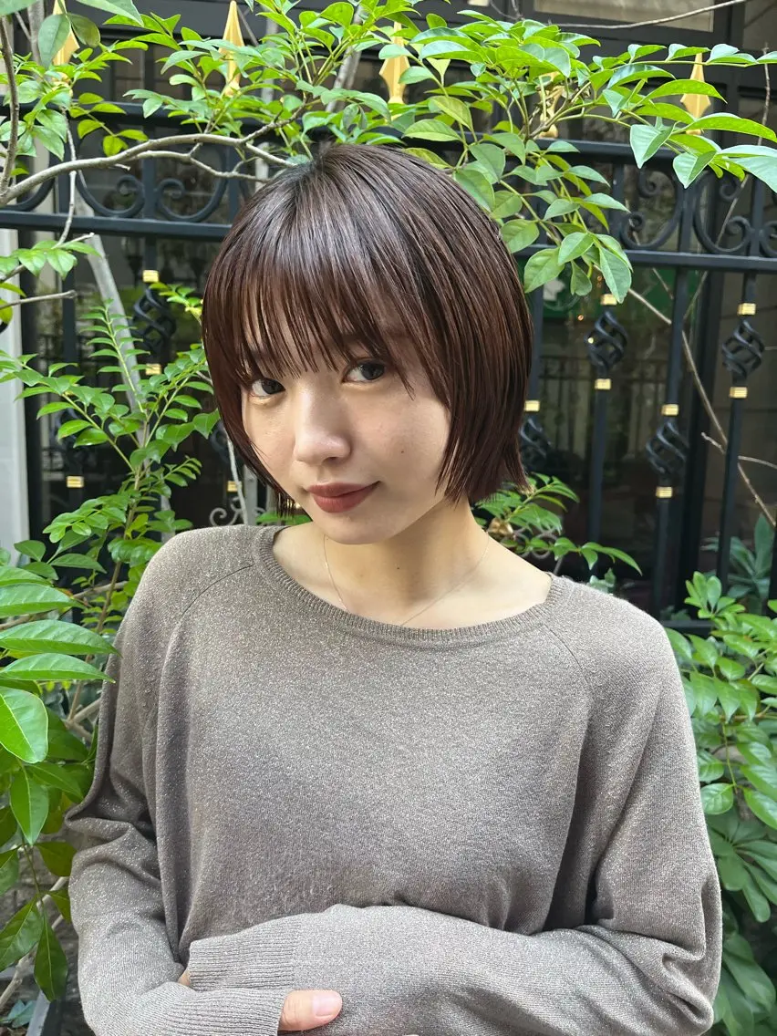 ショート パーマ ショートヘア 草野 圭音のヘアスタイル