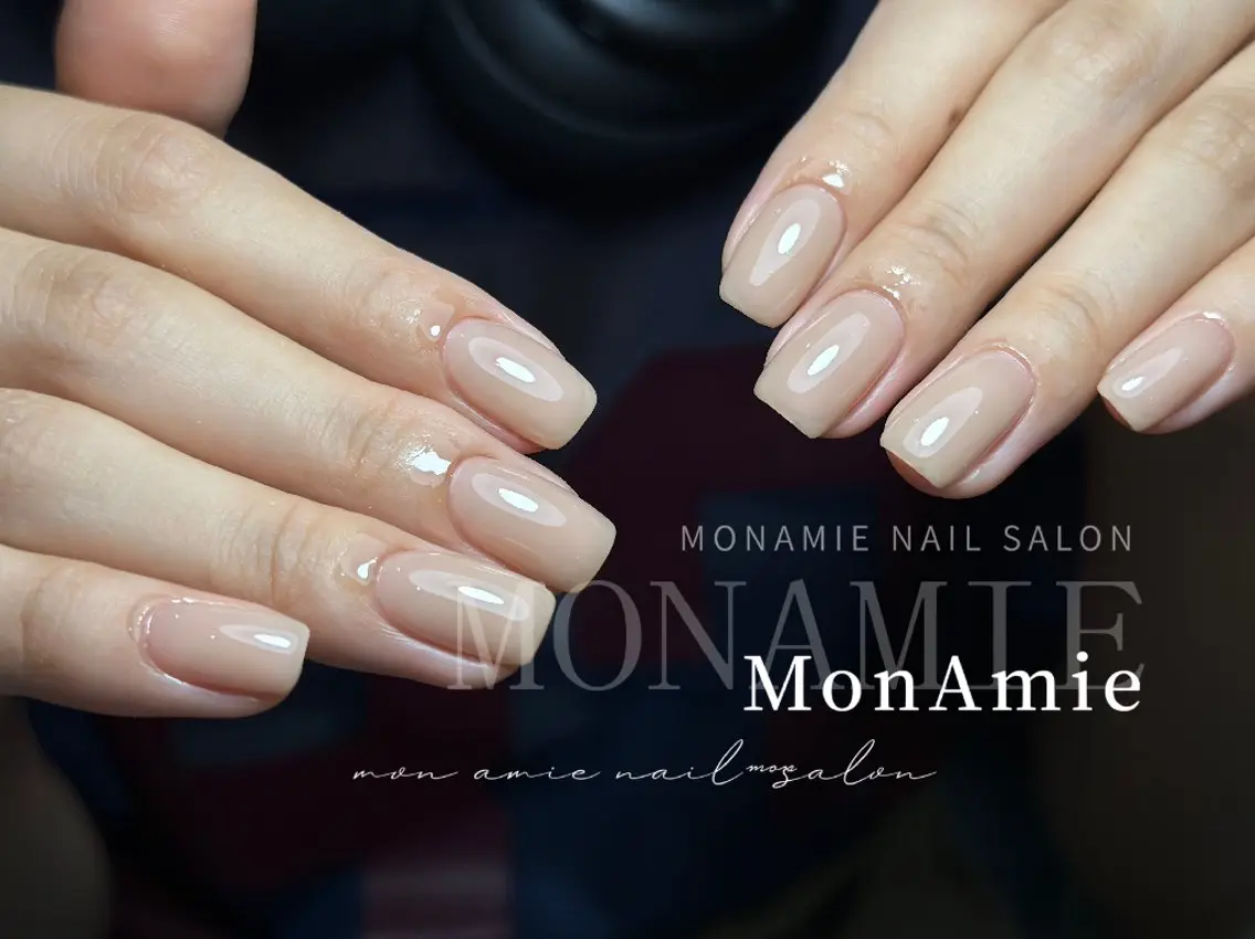 💕ソフトジェルオフ無料💕ワンカラーorフラッシュネイルorラメグラデーション💅¥4780→¥4280の写真