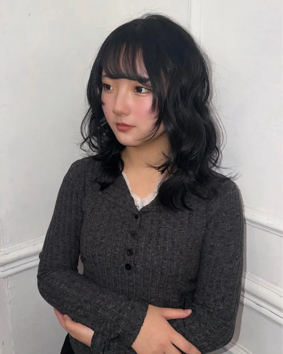 ミディアム カラー ブリーチ maisonHALU /古吉かやのヘアスタイル