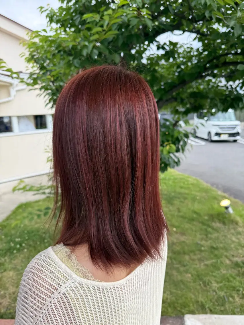 カラー ハイライトカラー ヘアカラー 渡邊 さくらのヘアスタイル