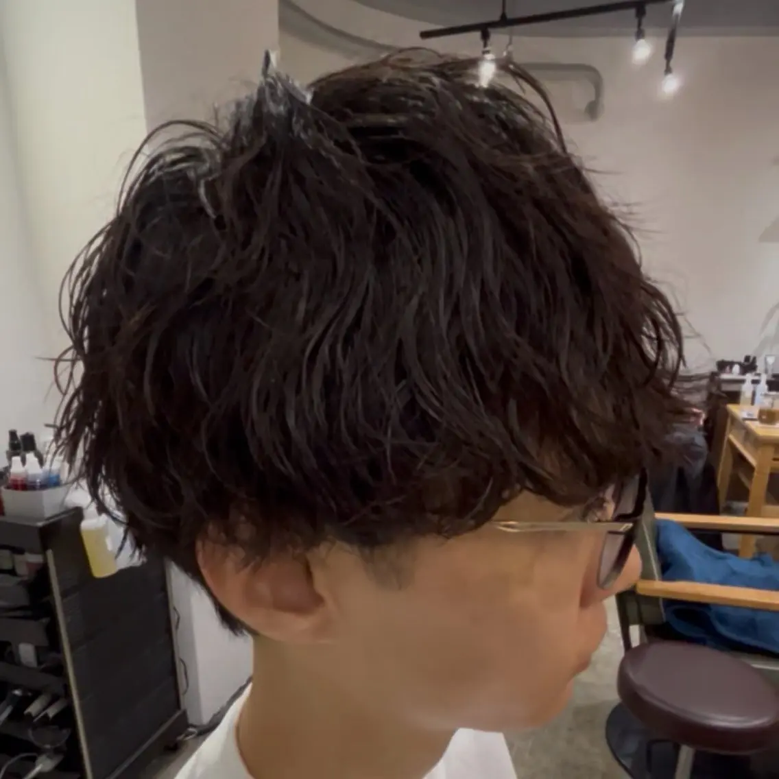 パーマ メンズ カット パーマ ヘアセット 新宿メンズカット/ パーマ/岩田進一のヘアスタイル