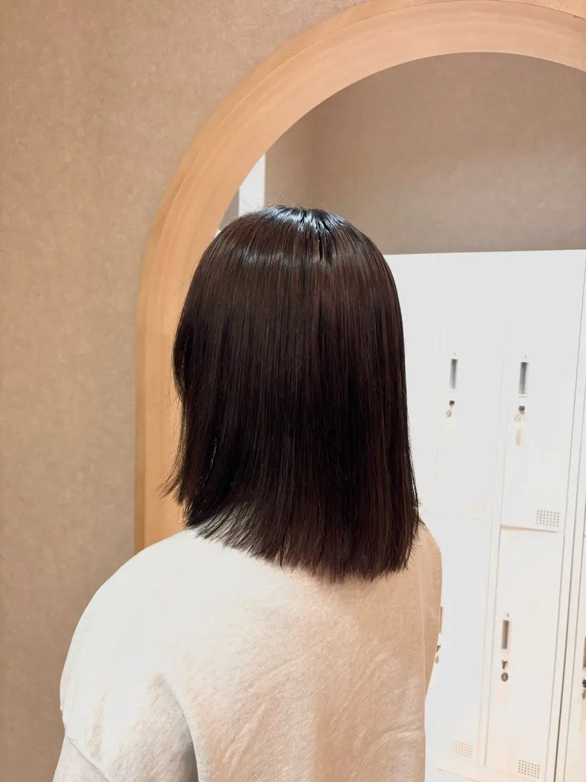 ミディアム 透明感カラー🤎/ ツヤカラー/さくらのヘアスタイル