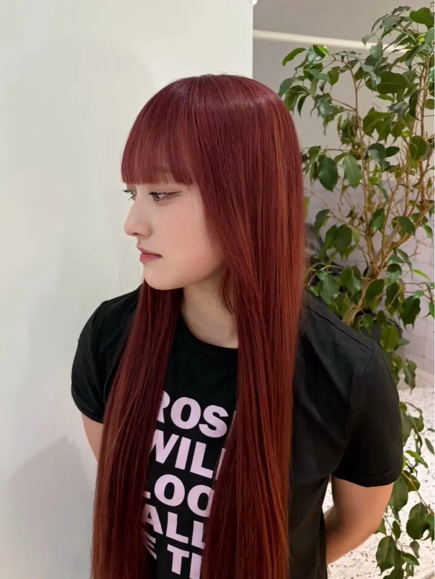 ロング カラー ピンクカラー ヘアカラー さや / AO ♡のヘアスタイル
