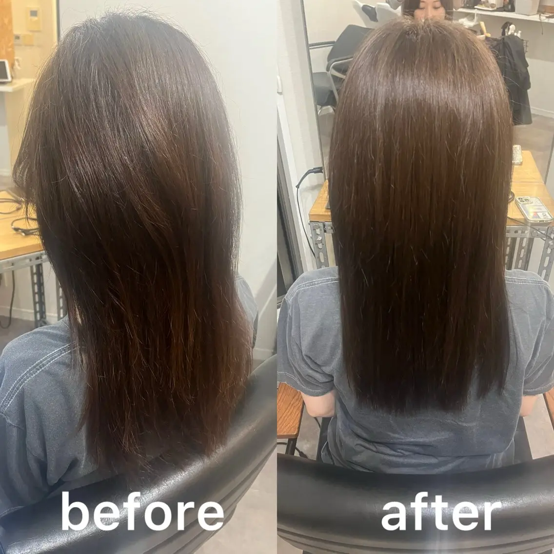 セミロング ヘアカラー トリートメント OFF YUYAのヘアスタイル