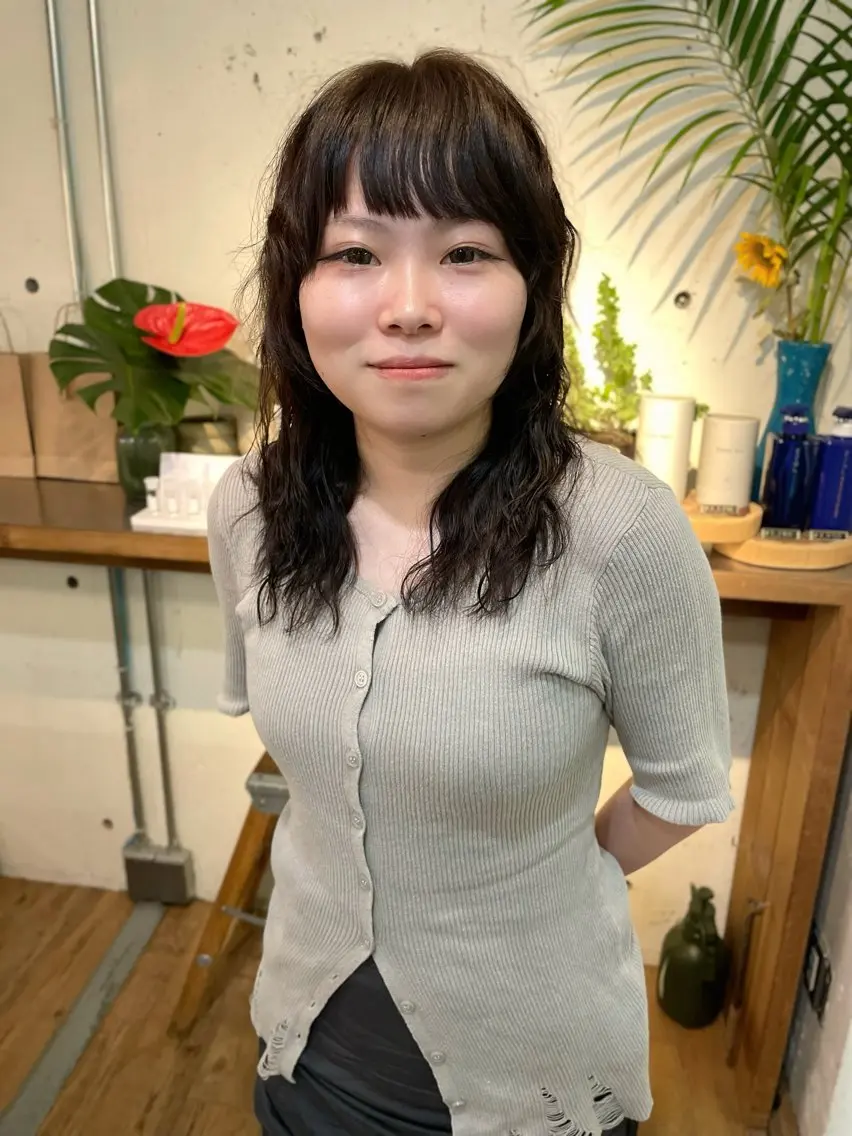 ロング パーマ カット ヘアカラー パーマ YUKI 新宿カット パーマ/カラーのヘアスタイル