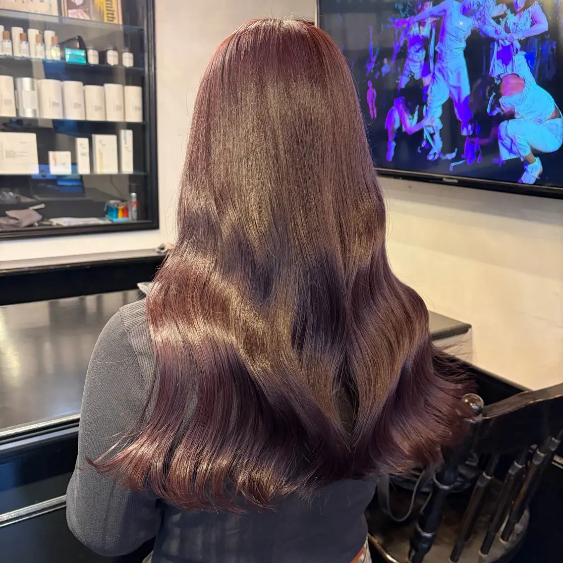 ロング ヘアカラー スズキ リコのヘアスタイル