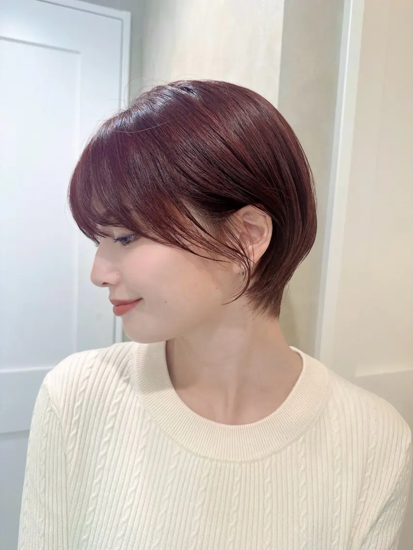 ショート ショートヘア 髪質改善×艶カラー / sayaka🤍のヘアスタイル
