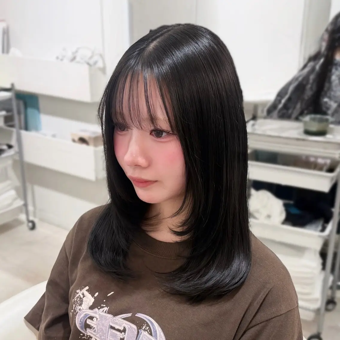 ミディアム カラー ブリーチ ヘアカラー Parve Mix 森 美遥🩶のヘアスタイル
