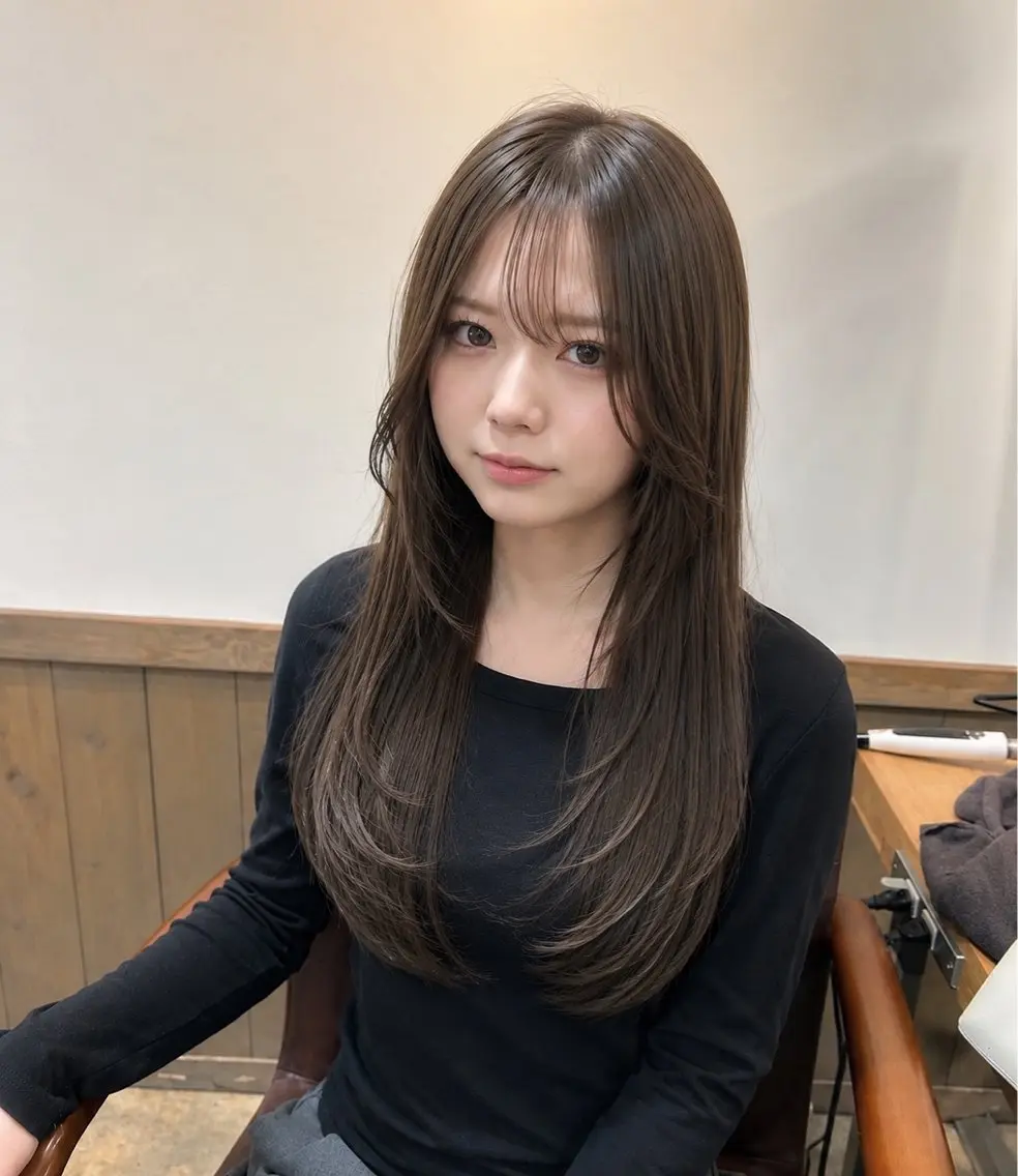 💎韓国レイヤーカット+透明感カラー+髪質改善4step TR✨の写真