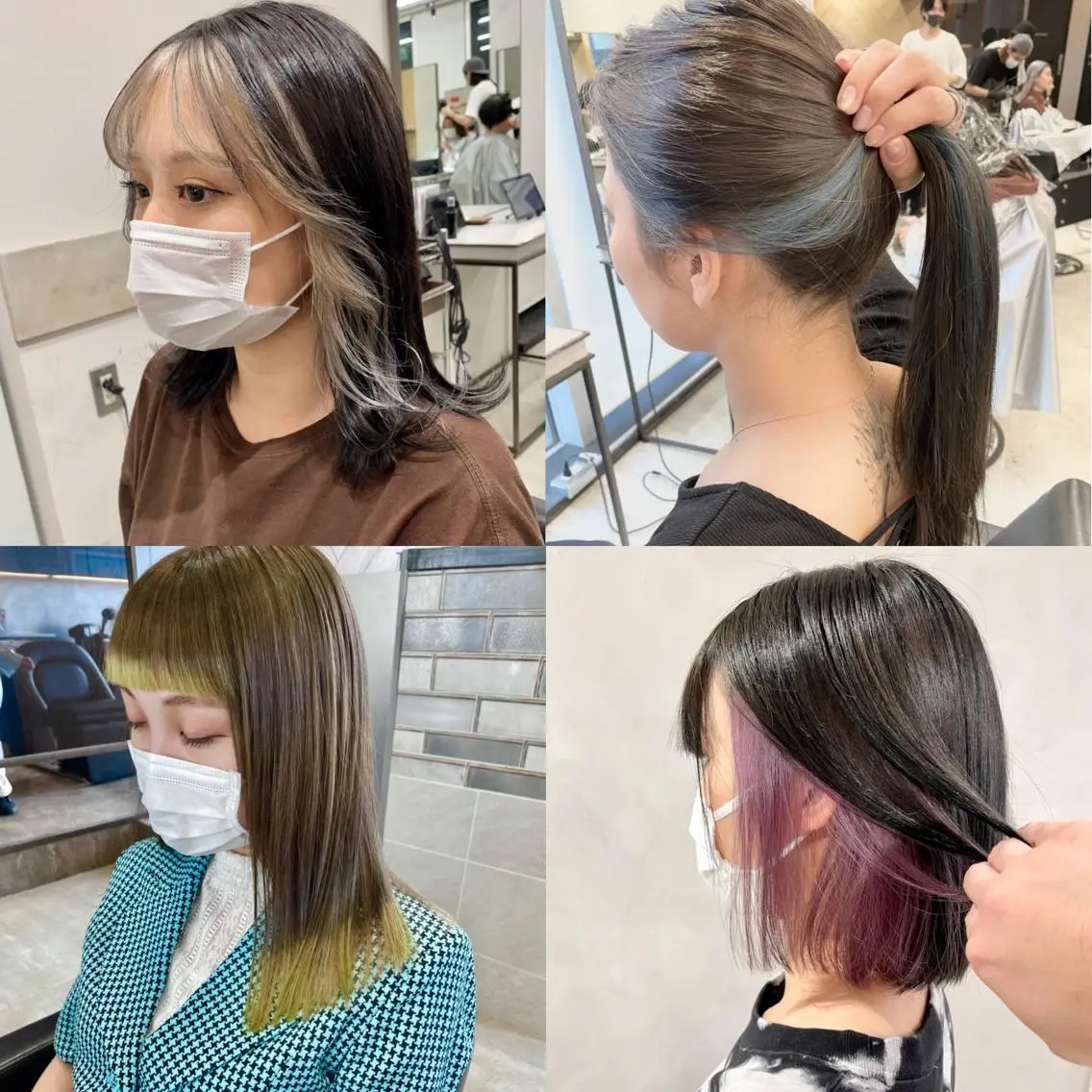 ミディアム カラー ヘアカラー トリートメント ブリーチ&髪質改善 TAIGAのヘアスタイル