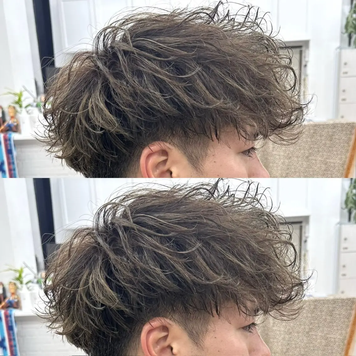 ショート カラー パーマ メンズ YUIMARL/ HIROTOのヘアスタイル
