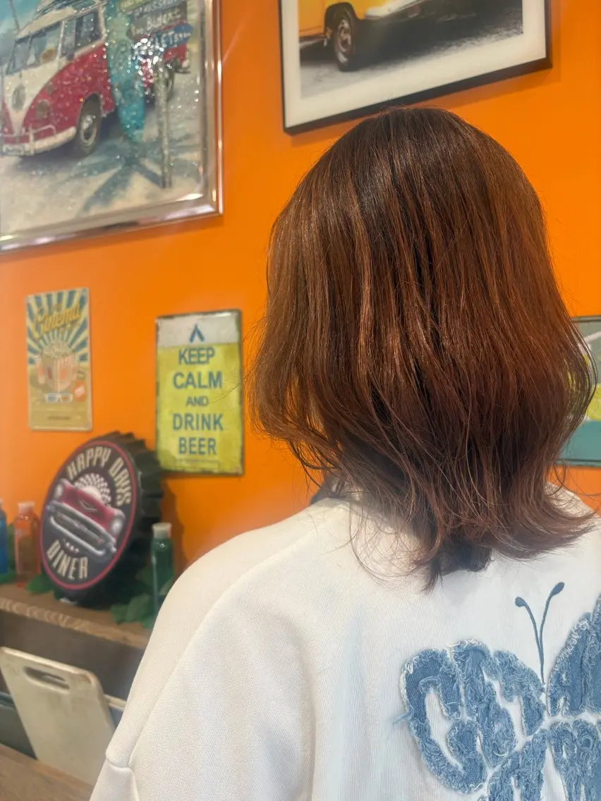 カラー ヘアカラー 藤嶋 恭子のヘアスタイル