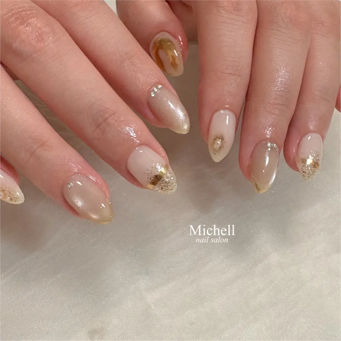 ネイル ニュアンスネイル ハンドネイル Michell_ dianaのネイルデザイン