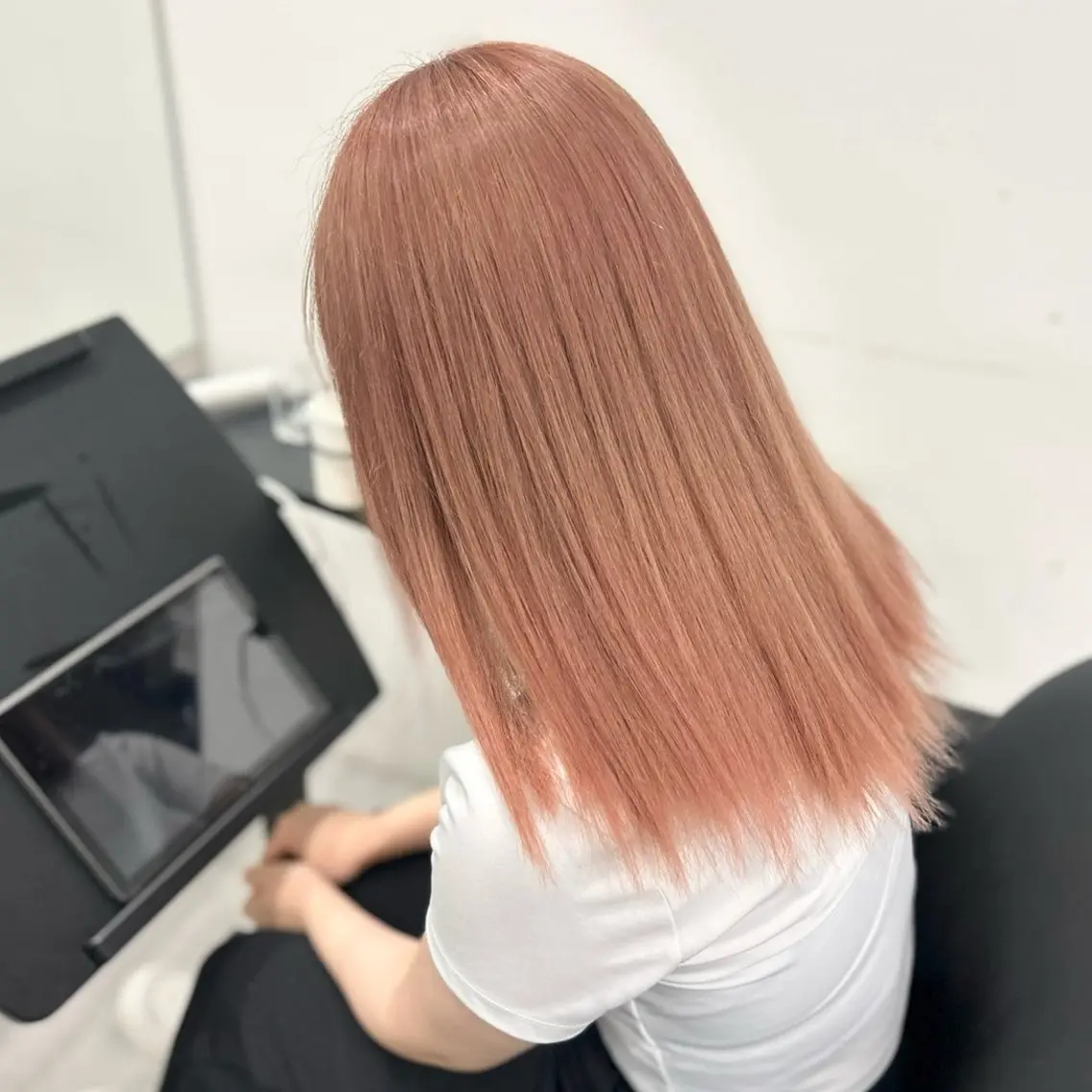 ミディアム カラー ヘアカラー トリートメント Acchon/心斎橋 💚ダブルカラーのヘアスタイル