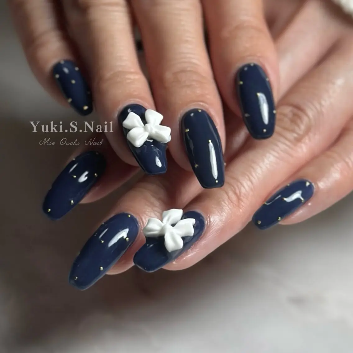 ロング 韓国風ヘア 似合わせカット ハンドネイル Yuki S.Nailのネイルデザイン