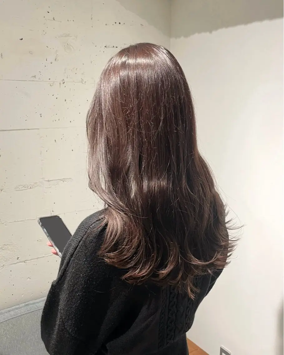 ロング カラー ヘアカラー トリートメント 暖色カラー / rio🐏 / 目黒のヘアスタイル