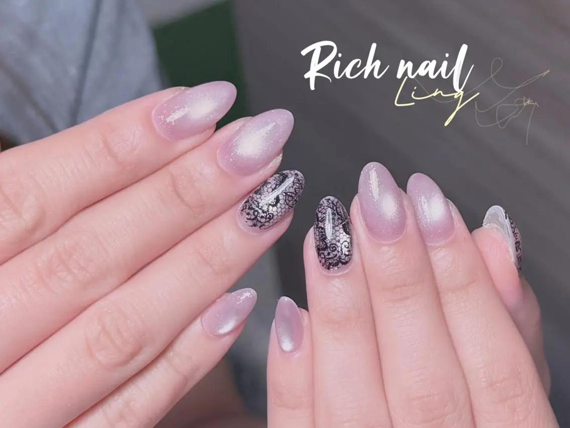 ネイル ハンドネイル ハンドケア Rich Nail 🤲🏻梨央のネイルデザイン
