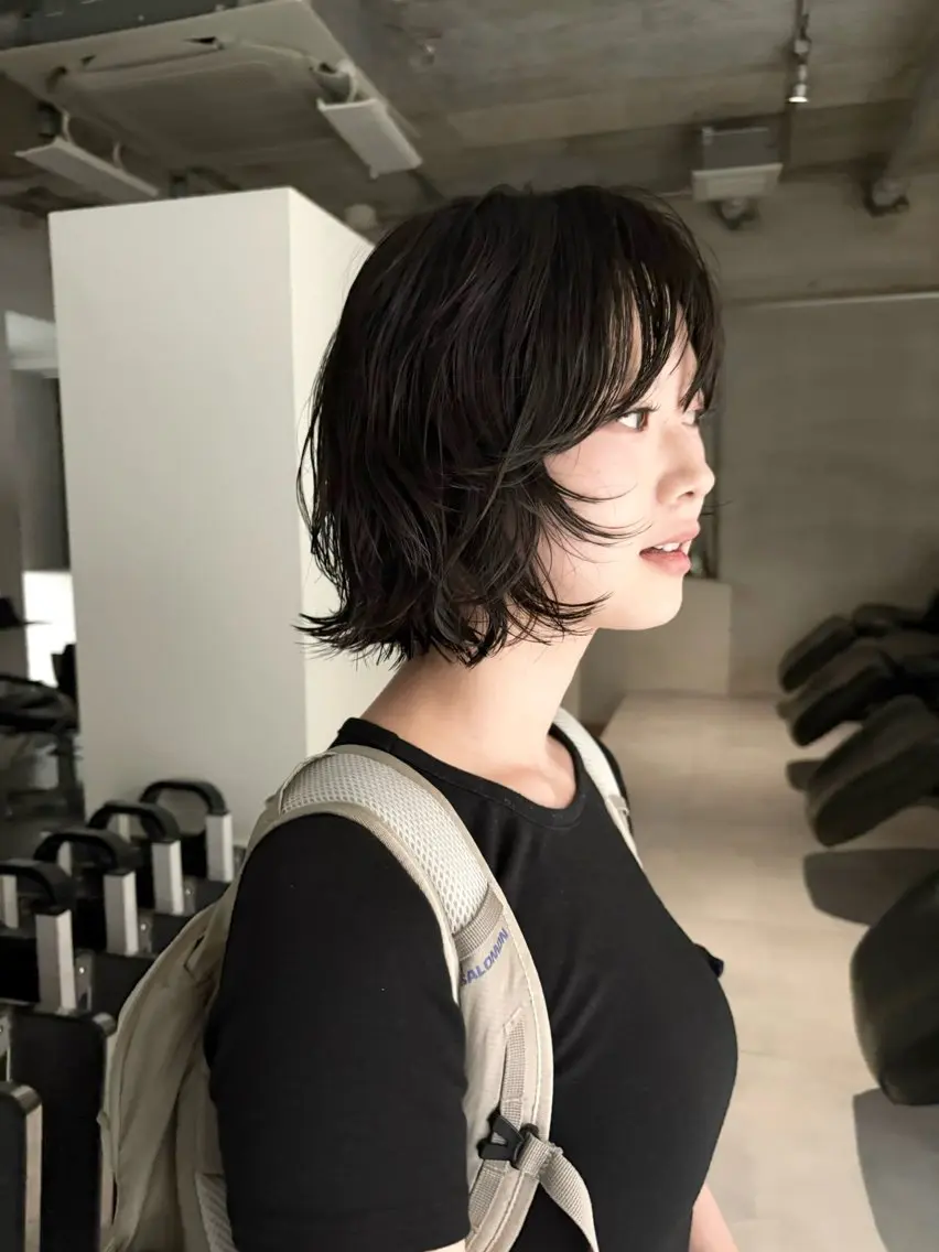 ショート パーマ カット パーマ FILMS 綾菜のヘアスタイル