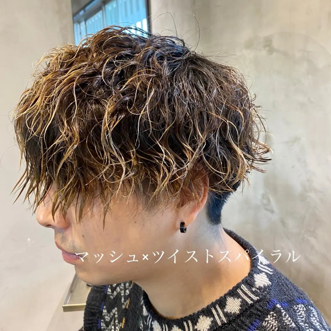 ショート パーマ メンズ スナップフォト確認 お願いします！竹内のヘアスタイル
