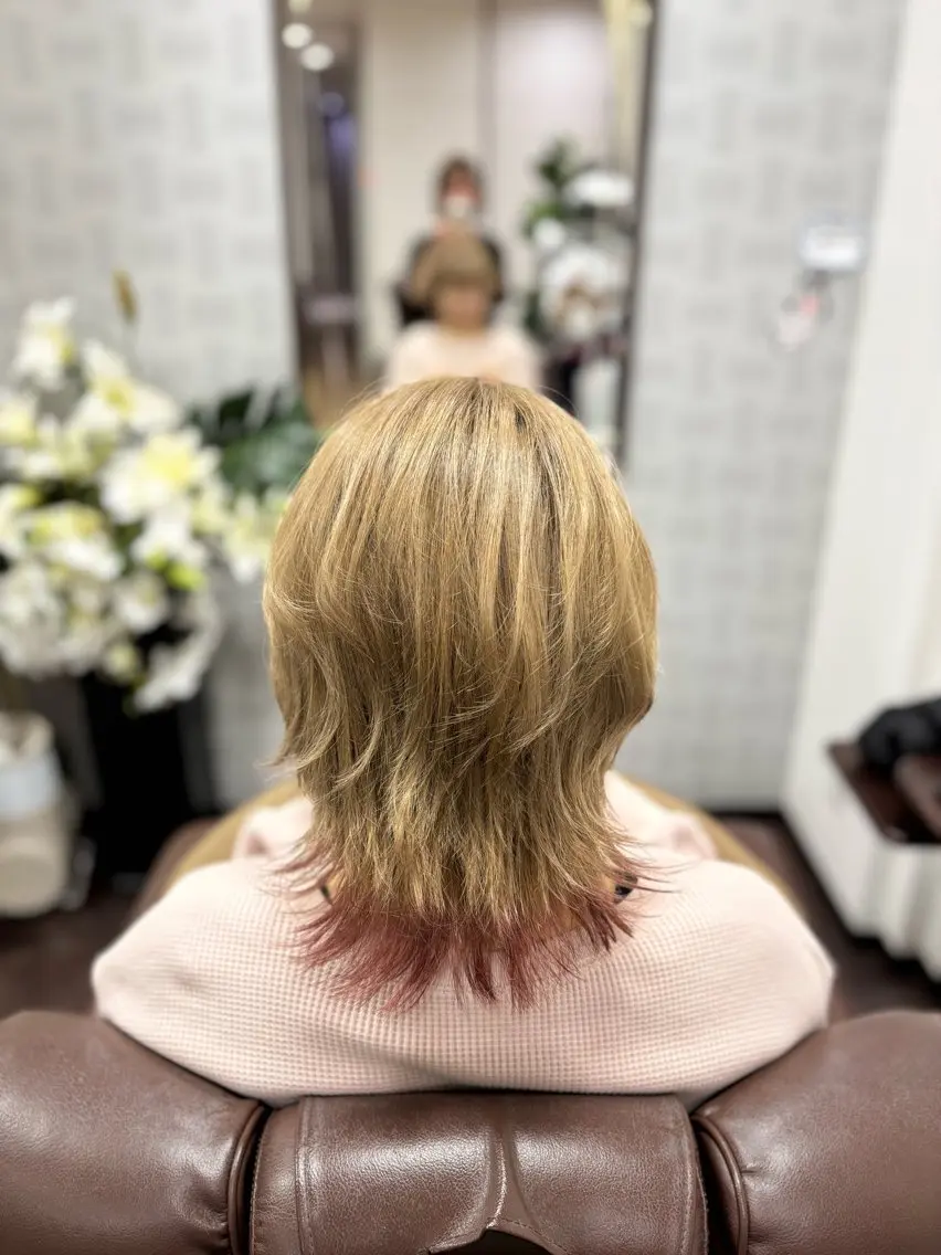 ミディアム カラー ヘアアレンジ CAP🌷 増田夏実のヘアスタイル