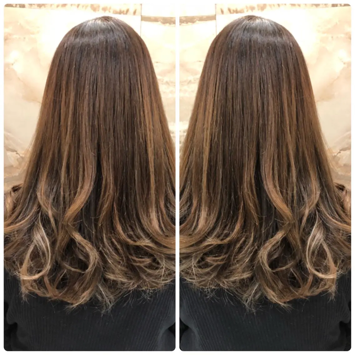 セミロング カラー グレージュ ハイライトカラー ハイライト ヘアカラー トリートメント 小山内 龍一郎 店長のヘアスタイル