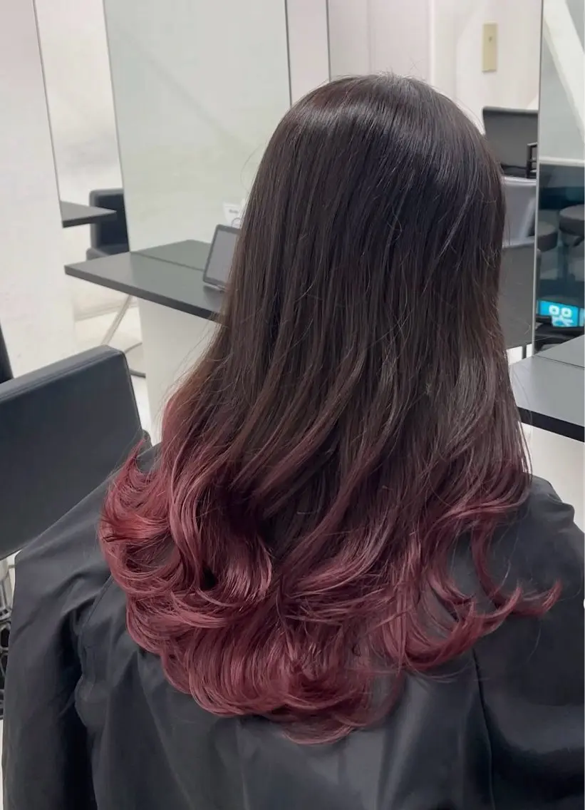 ロング カラー グラデーションカラー 宮嶋 蓮のヘアスタイル