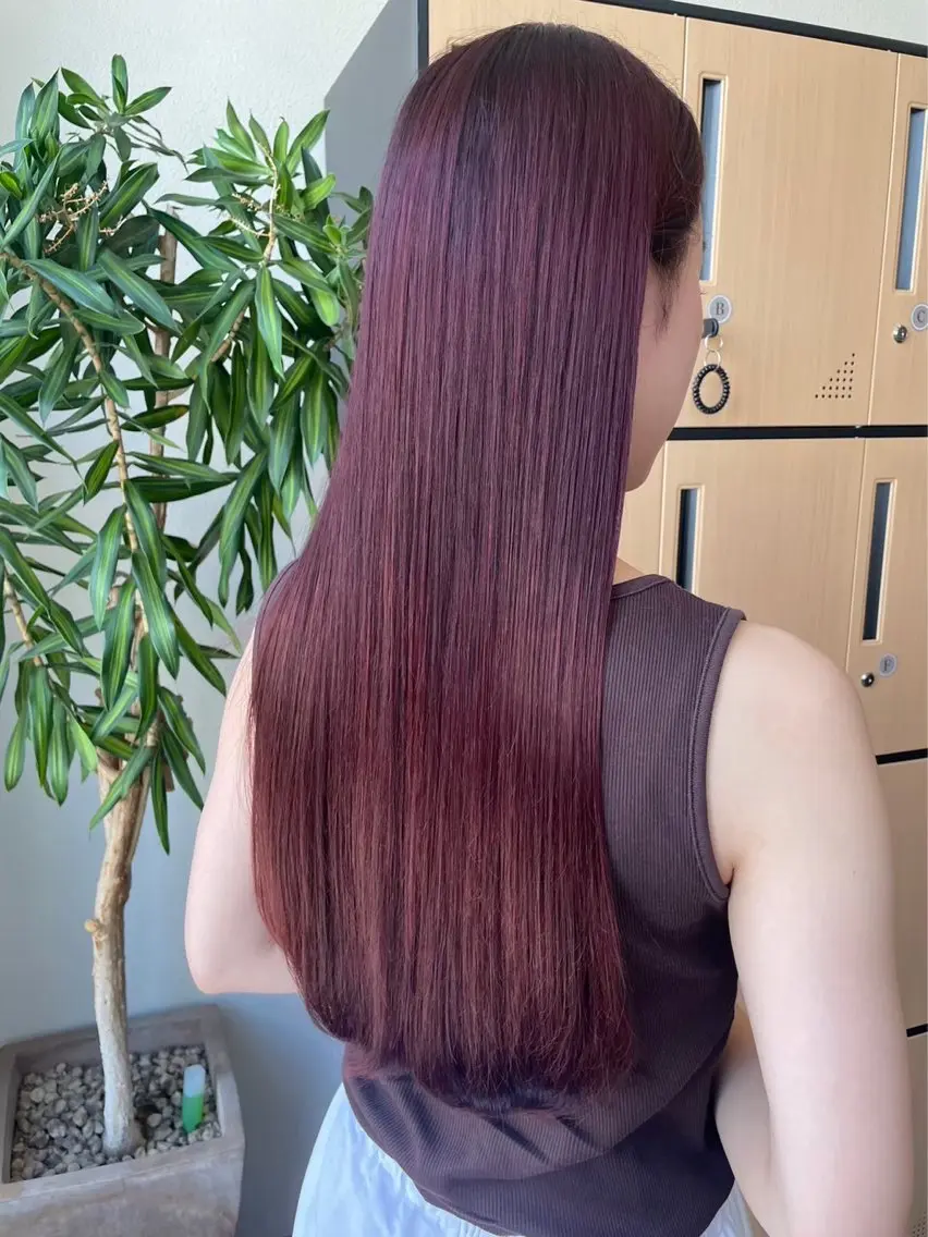 【ダメージレス】✂️カット × 💧水素ワンカラー ×✨Aujuaトリートメントの写真