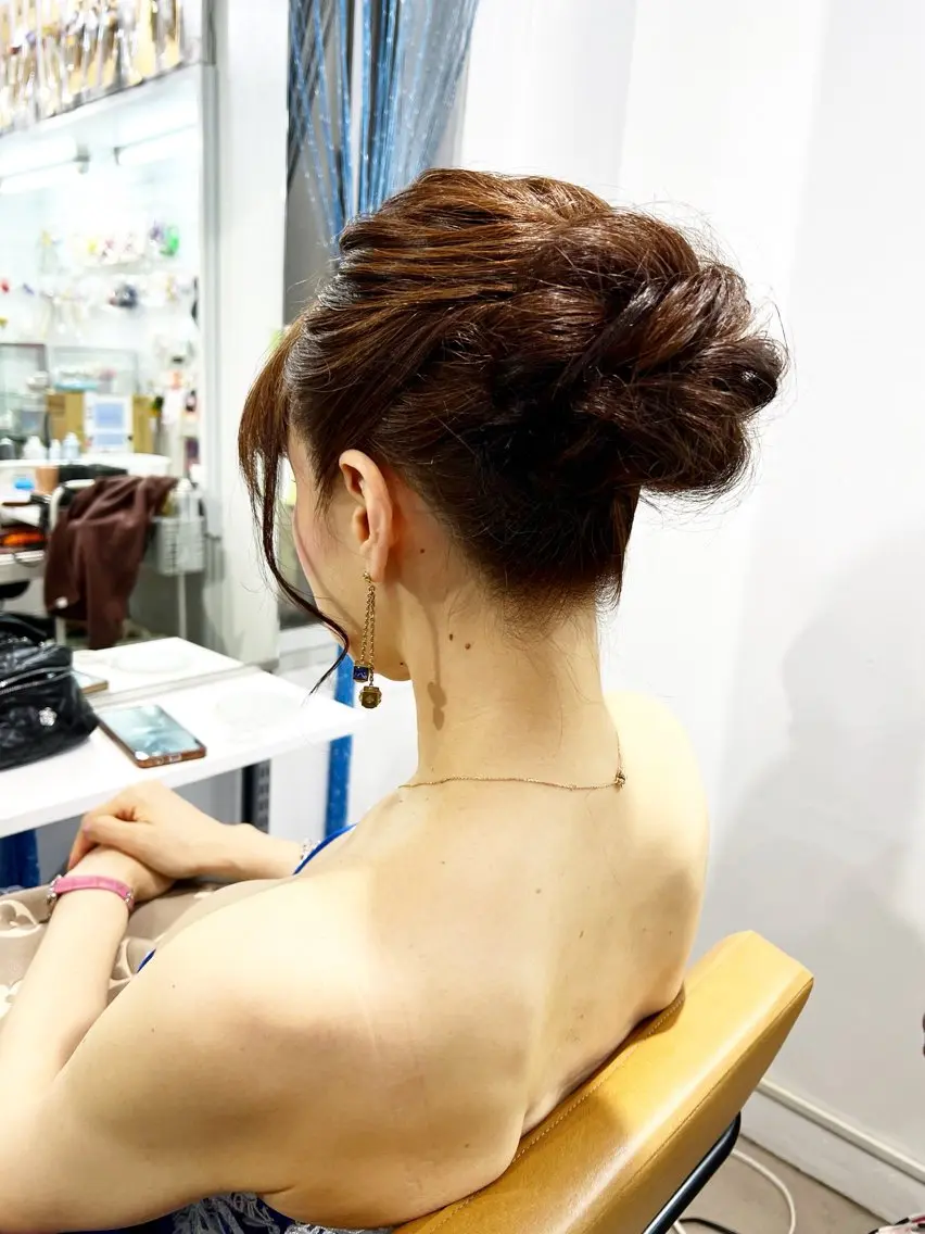 ヘアアレンジ ヘアセット ヘアメイク あゆのヘアスタイル