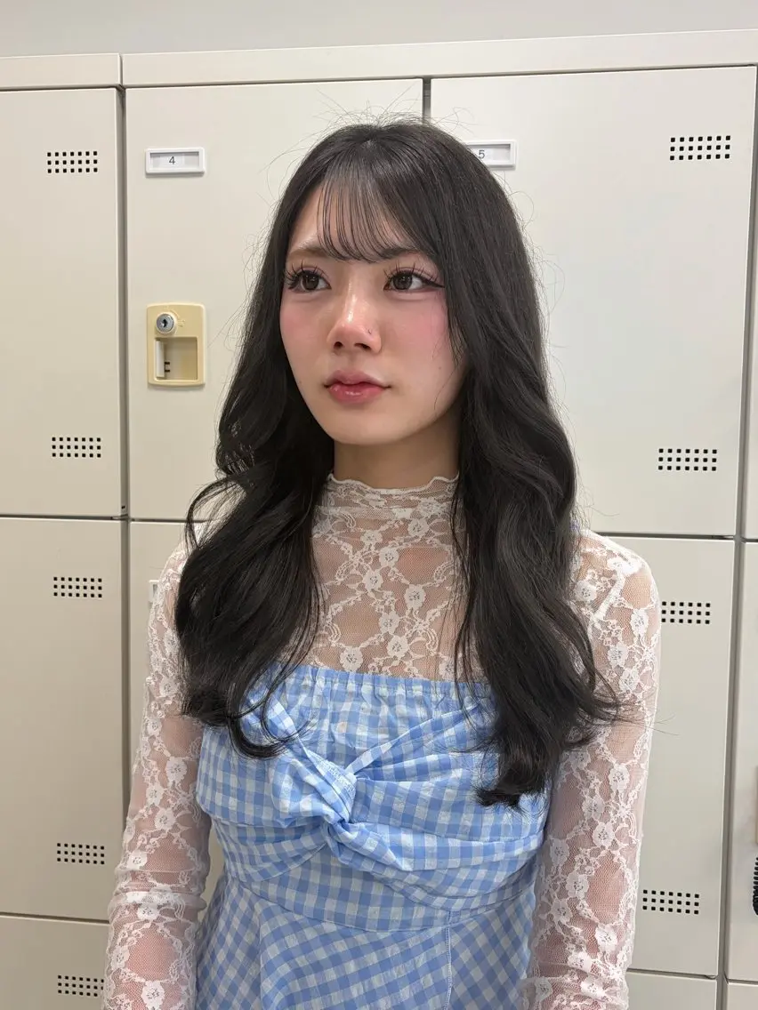 ロング カラー ヘアカラー トリートメント mary💋寒色 カラー/layerのヘアスタイル