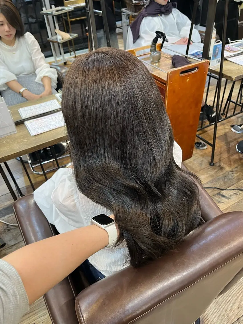 カラー ブラウンカラー ヘアカラー トリートメント ✩.*˚こなね /ブリーチカラー募集のヘアスタイル
