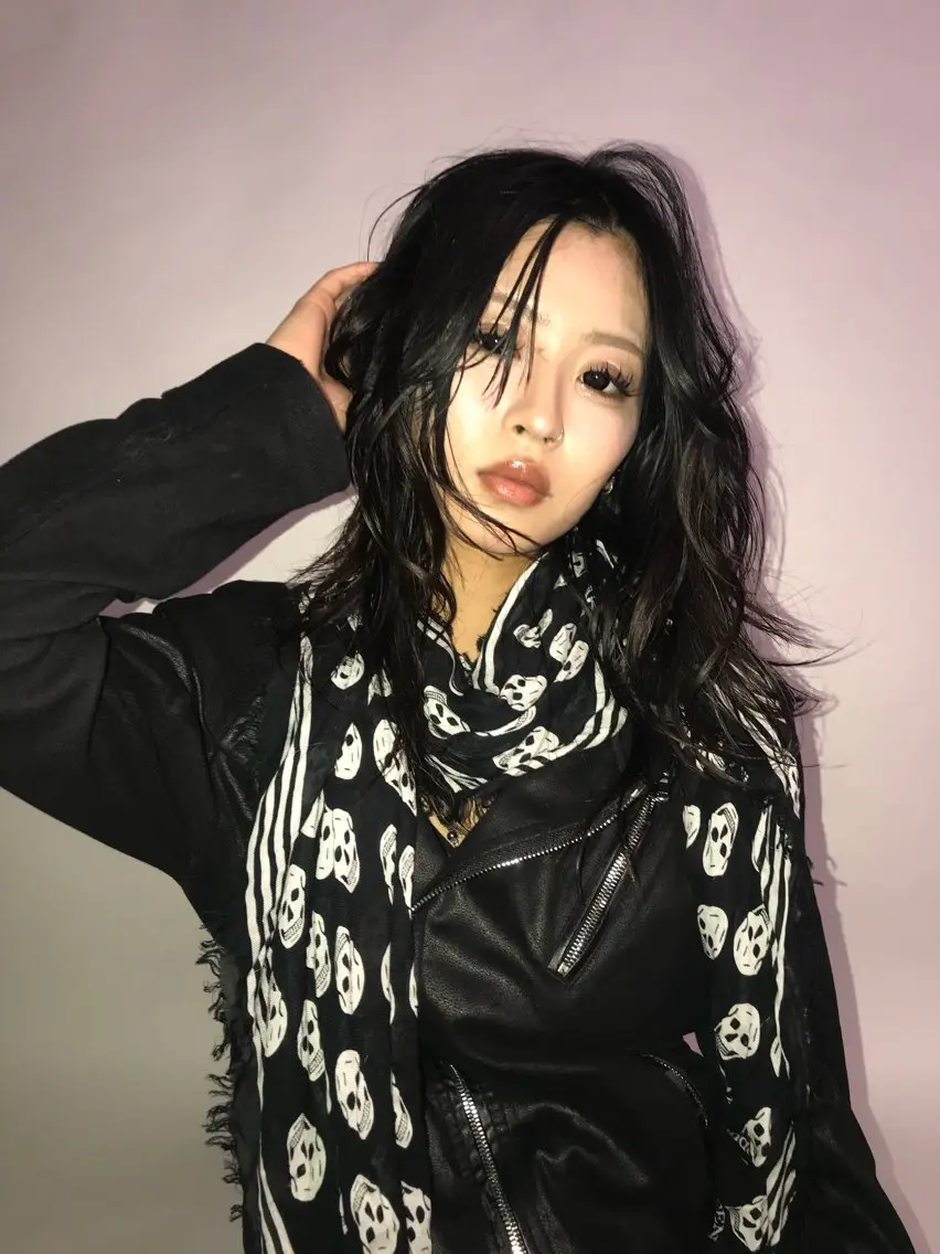 ロング ヘアカラー asahi/平成 /デザインカラーのヘアスタイル