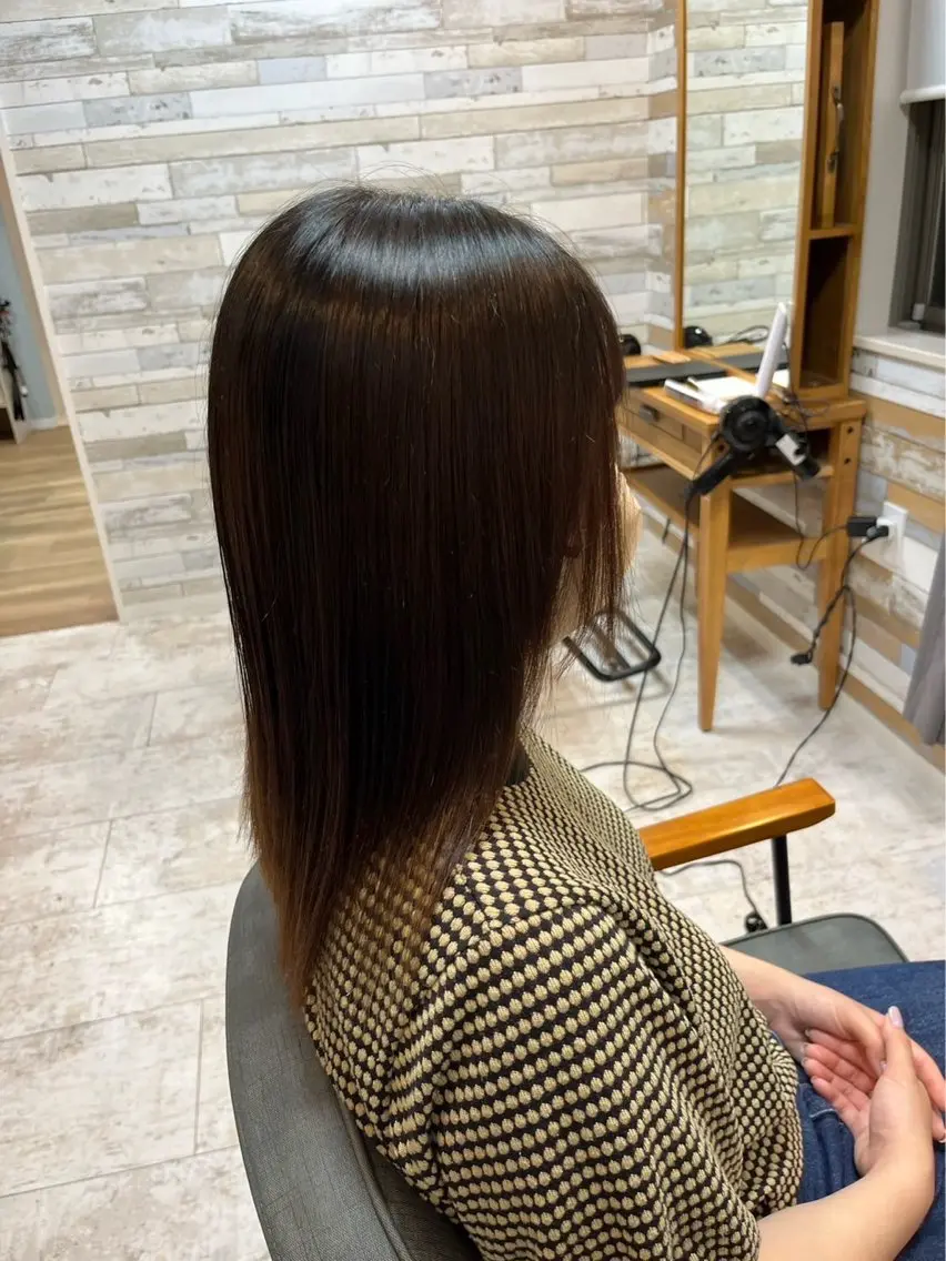 ミディアム カラー TELAHAIR ﾓﾃﾞﾙ募集TOMOのヘアスタイル