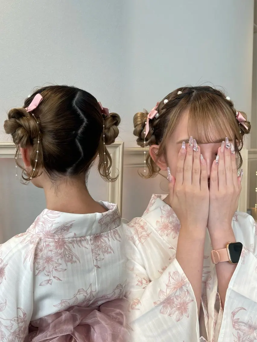ロング ヘアアレンジ ヘアセット 横浜アレンジ/メンズ カット/yuukaのヘアスタイル