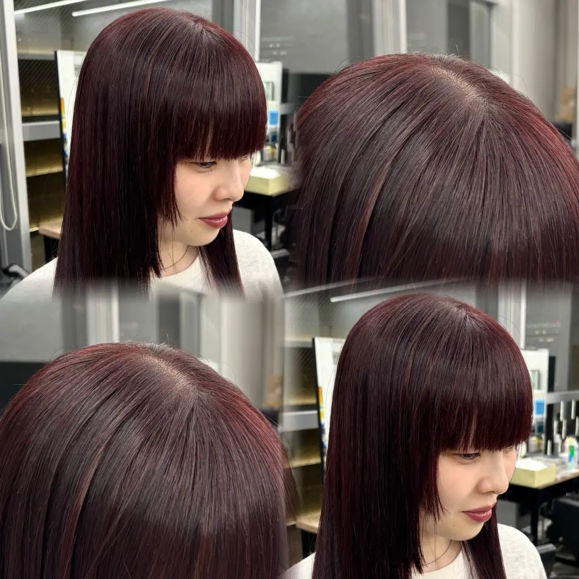 ロング カラー ヘアカラー トリートメント 暖色🍇/透明感/ 髪質改善/YUIKOのヘアスタイル
