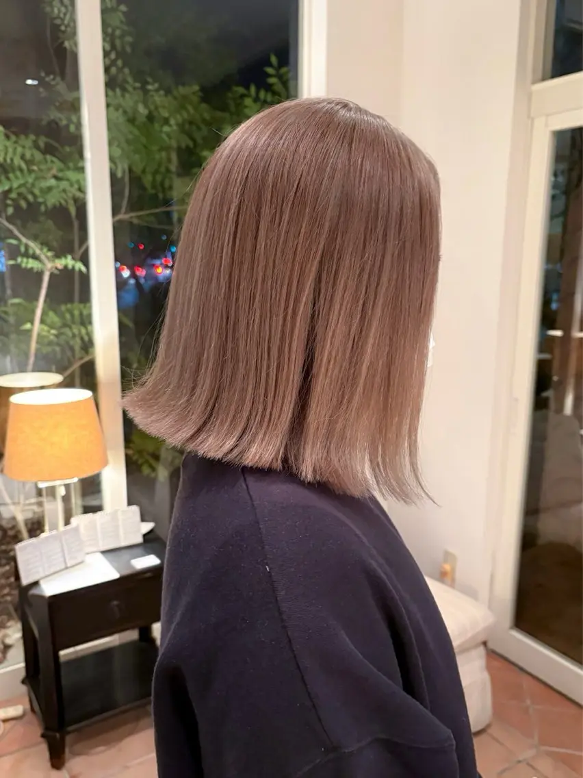 ミディアム 石平 暖のヘアスタイル