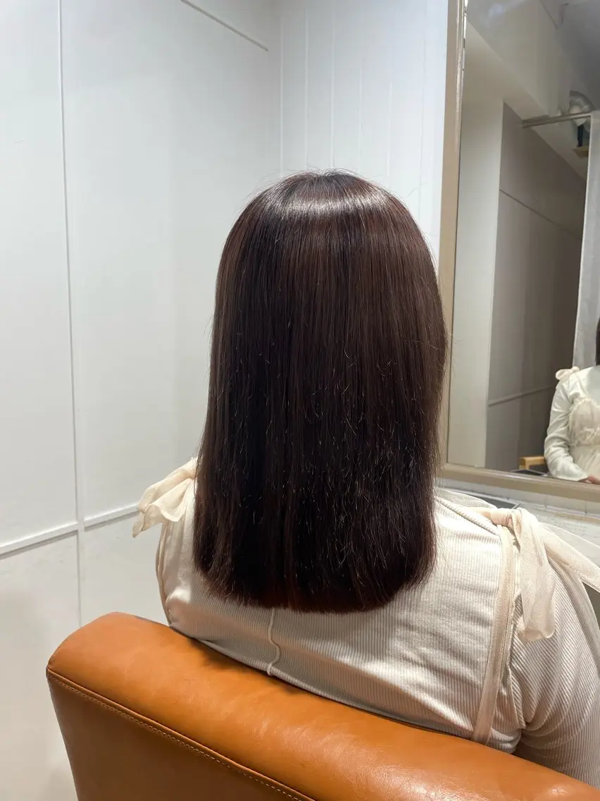 セミロング トリートメント カットモデル/安城 美容院/大庭夏音のヘアスタイル